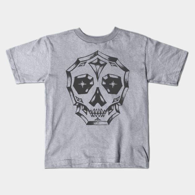 Diamond Skull Kids T-Shirt by gut42